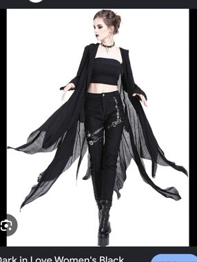 Dark In Love Cut Out Distressed Cardigan